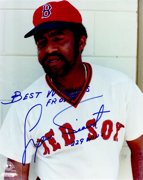 Luis Tiant Autographed Boston Red Sox X Photo Inscribed Wins