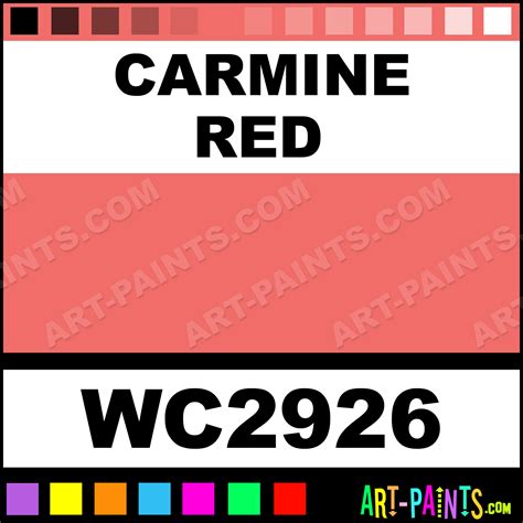 Carmine Red Artist 36 Set Watercolor Paints - WC2926 - Carmine Red ...