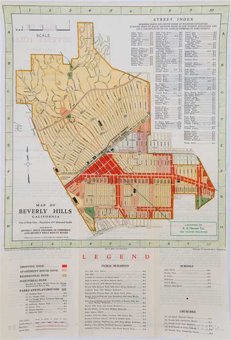 Beverly Hills Area Map