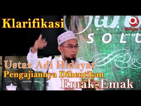 Masya Allah Ini Klarifikasi Ustadz Adi Hidayat Terhadap Kajian Yang