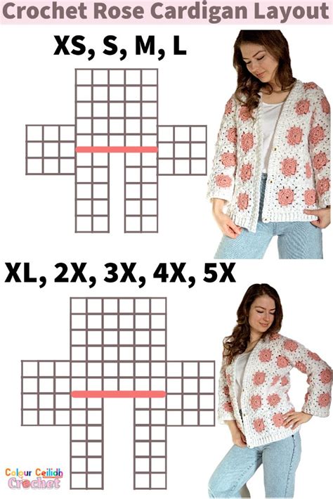 Crochet Granny Square Cardigan Rose Free Pattern Crochet Jacket