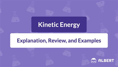 Kinetic Energy Formula Units