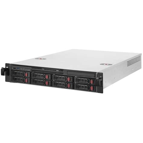 Silverstone Rm22 308 Rackmount Server Gehäuse 2u E Atx Schwarz