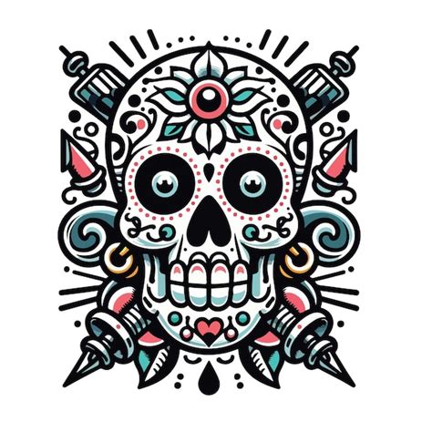 Premium Vector Laser Engraving Skull Vector