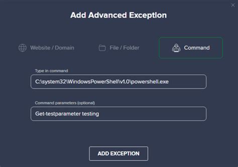 Configuring Antivirus Exceptions