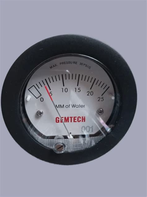 Inch Mm Analog Gemtech Mini Differential Pressure Gauges In