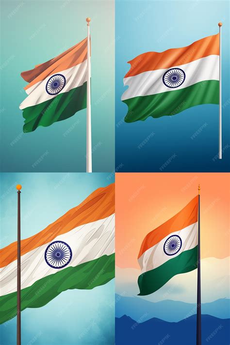 Premium AI Image | Indian republic day 26 january and india flag