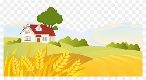 Landscape Rural Area Drawing Euclidean Vector Vector Graphics Free