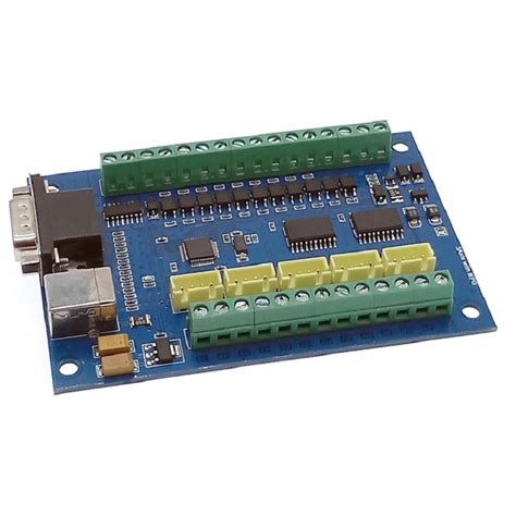 USB MACH3 100Khz Breakout Board 5 Axis Stepper Motion Controller Card