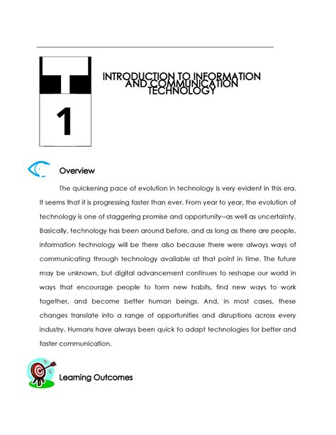 Introduction To Ict Notes From Living In The It Era Modul E