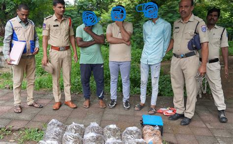 Rc Puram Police Arrest Three Persons With Kg Of Ganja Telangana Today