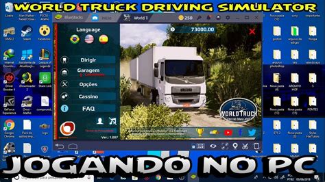 Como Jogar World Truck Driving Simulator No Pc Sem Leg Youtube