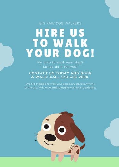 Customize 66 Dog Walker Flyer Templates Online Canva