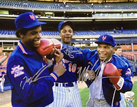 Mike Tyson Dwight Gooden Darryl Strawberry Autographed Etsy