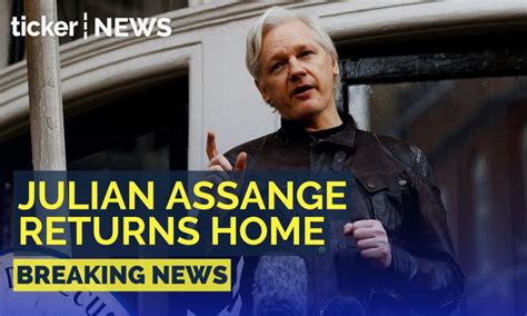 Julian Assange To Be Sent Home After Admitting To U S Espionage Charge