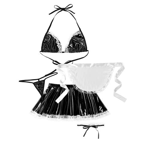 Cute Maid Cosplay Costume And Exotic High Waist Skirt Outfit By Lingerie Hut