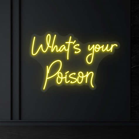 What’s Your Poison Neon Sign | CNUS001852 | CRAZY NEON®