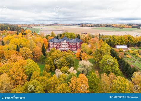 Loviisa Finland 7 October 2019 Aerial View Of Manor House Malmgard