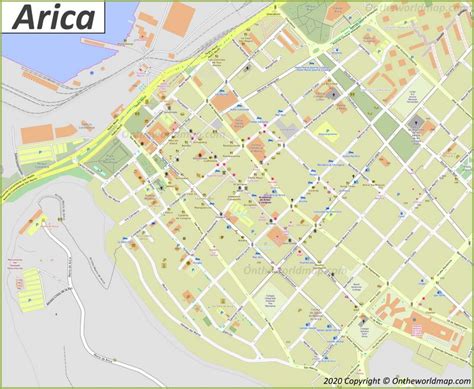 Arica Mapa Chile Mapas De Arica