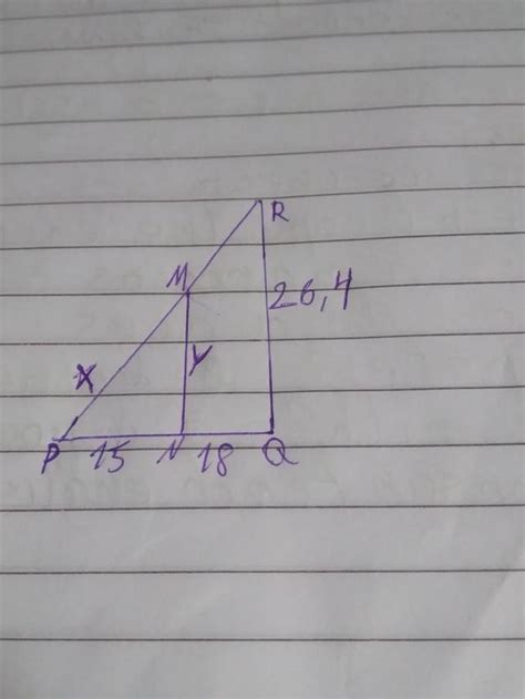 Sabendo Que Mn Rq Determine As Medidas X E Y Indicadas Na Figura