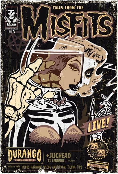 Misfits Concert Poster Art Obsessed With Skulls Concert Poster Art