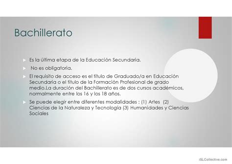 El Sistema Educativo En Espana Español Ele Powerpoints
