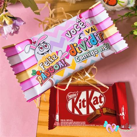 Lembrancinha Kit Kat Personalizado Páscoa Elo7