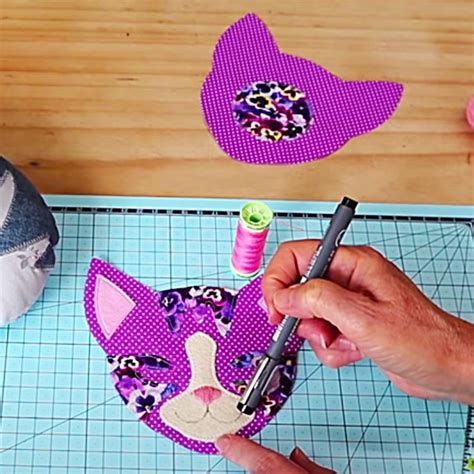 diy patchwork cat    pattern