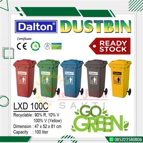 Promo Dustbin Hdpe Tong Sampah Tempat Sampah Dalton Liter