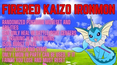 Insane Firered Kaizo Ironmon Challenge Attempts Worlds