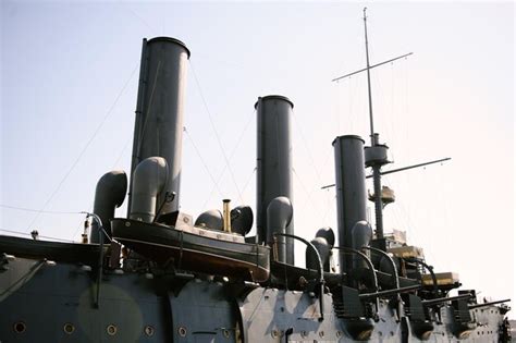 Premium Photo The Legendary Russian Warship Cruiser Aurora Is