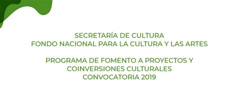 Programa De Fomento A Proyectos Y Coinversiones Culturales