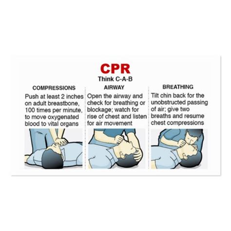 Emergency CPR Cards Business Cards