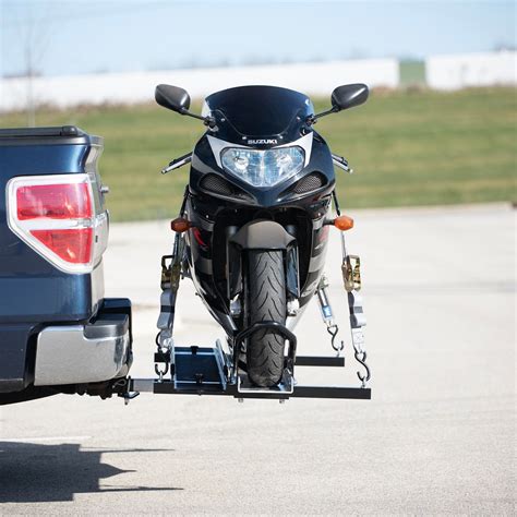 Black Widow Deluxe Steel Motorcycle Carrier 600 Lbs Capacity