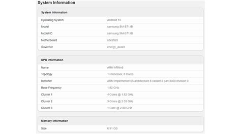 Samsung Galaxy S23 FE Runs Geekbench Confirming Exynos 2200 On Board