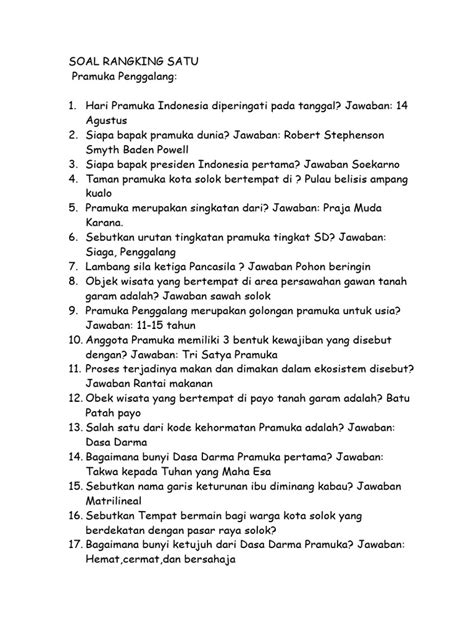 Soal Rangking 1 Pdf