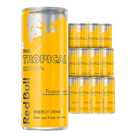 Red Bull - Tropical Edition (12-Pack) - Get it at Gamerbulk