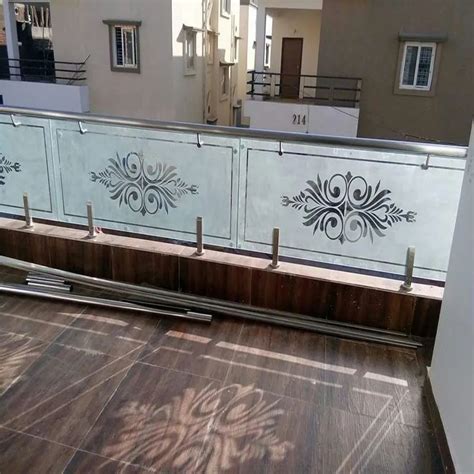 Stainless Steel Glass Balcony Railing For Home And Offices Material