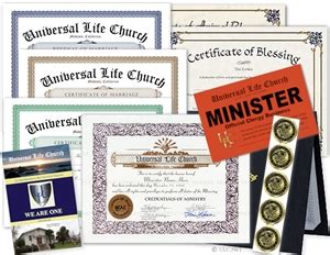 Universal Life Church Deluxe Minister Package