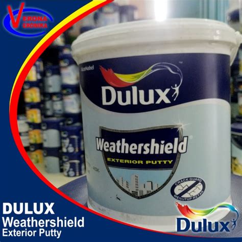 Jual Plamir Tembok Dulux Weathershield Exterior Putty 35kg Shopee