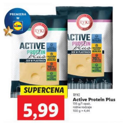 Ryki Active Protein Plus niskotłuszczowy ser w Lidlu Fit Recenzje