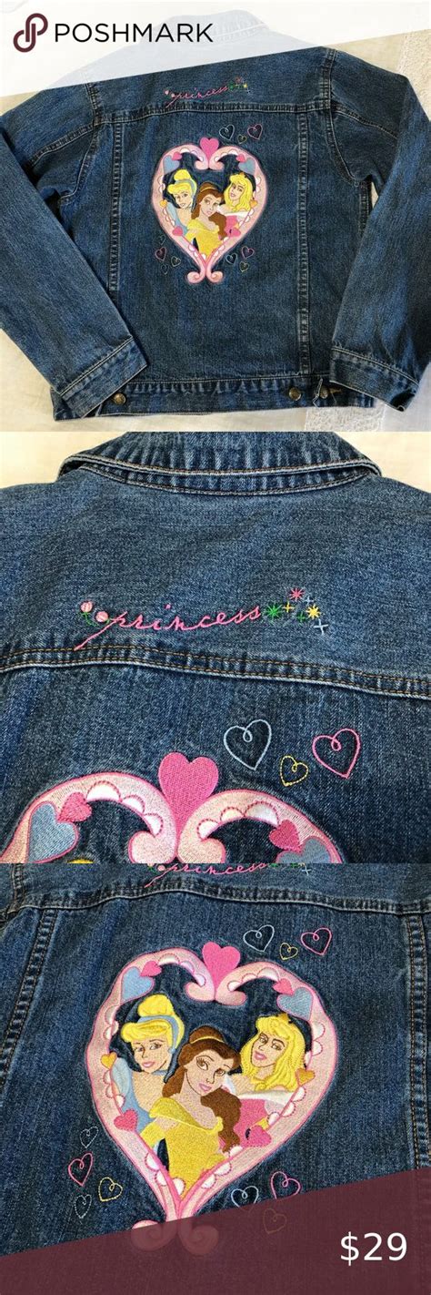 Disney Princess Denim Jacket Youth Size Large