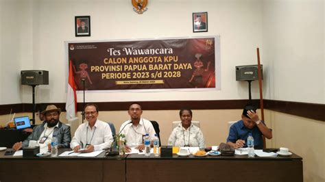 Calon Anggota Kpu Papua Barat Daya Jalani Tes Wawancara Sorong News