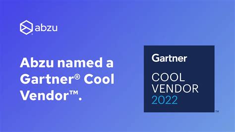 Abzu Is Named A 2022 Gartner Cool Vendor For AI