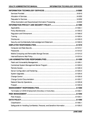 Fillable Online Cdph Ca Health Administrative Manual Information