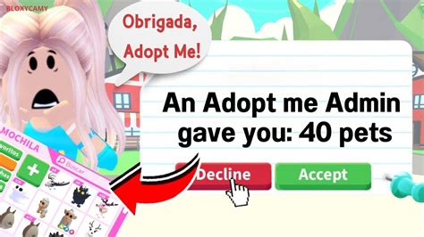 GANHEI 40 PETS DE HALLOWEEN DE UM ADM DO ADOPT ME FIZ TODOS OS PETS