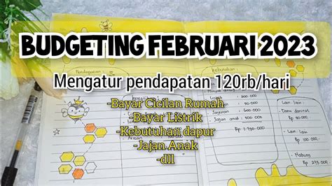 BUDGETING FEBRUARI 2023 MENGELOLA KEUANGAN RUMAH TANGGA YouTube