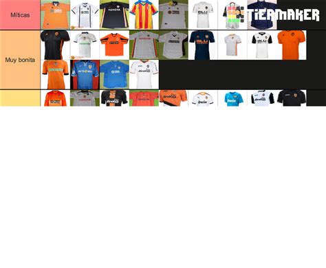 Camisetas Valencia CF 2000 2020 Tier List Community Rankings TierMaker