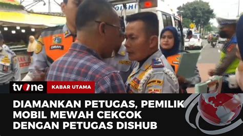 Razia Parkir Liar Pemilik Mobil Nyaris Adu Jotos Dengan Petugas Dishub