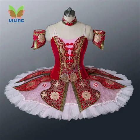 Red Dance Ballerina Ballet Dress Classical Professional Ballet Tutus